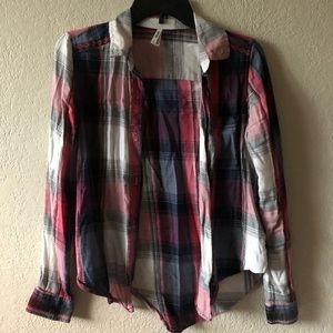 Pink Flannel Top